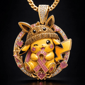 PKM Solid Gold Chain with Diamond Pendant PDL