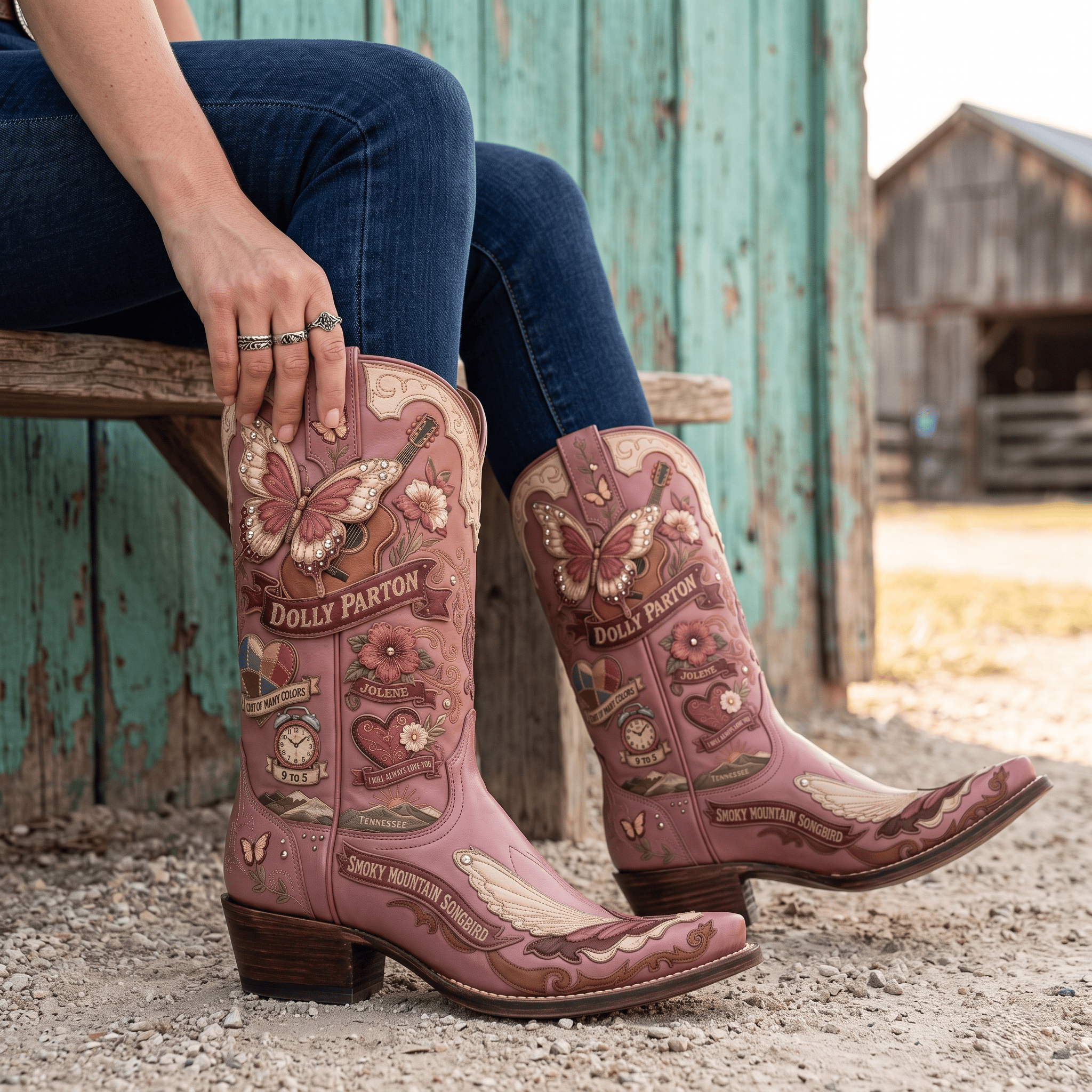 DLPT WESTERN COWBOY BOOTS HTTT