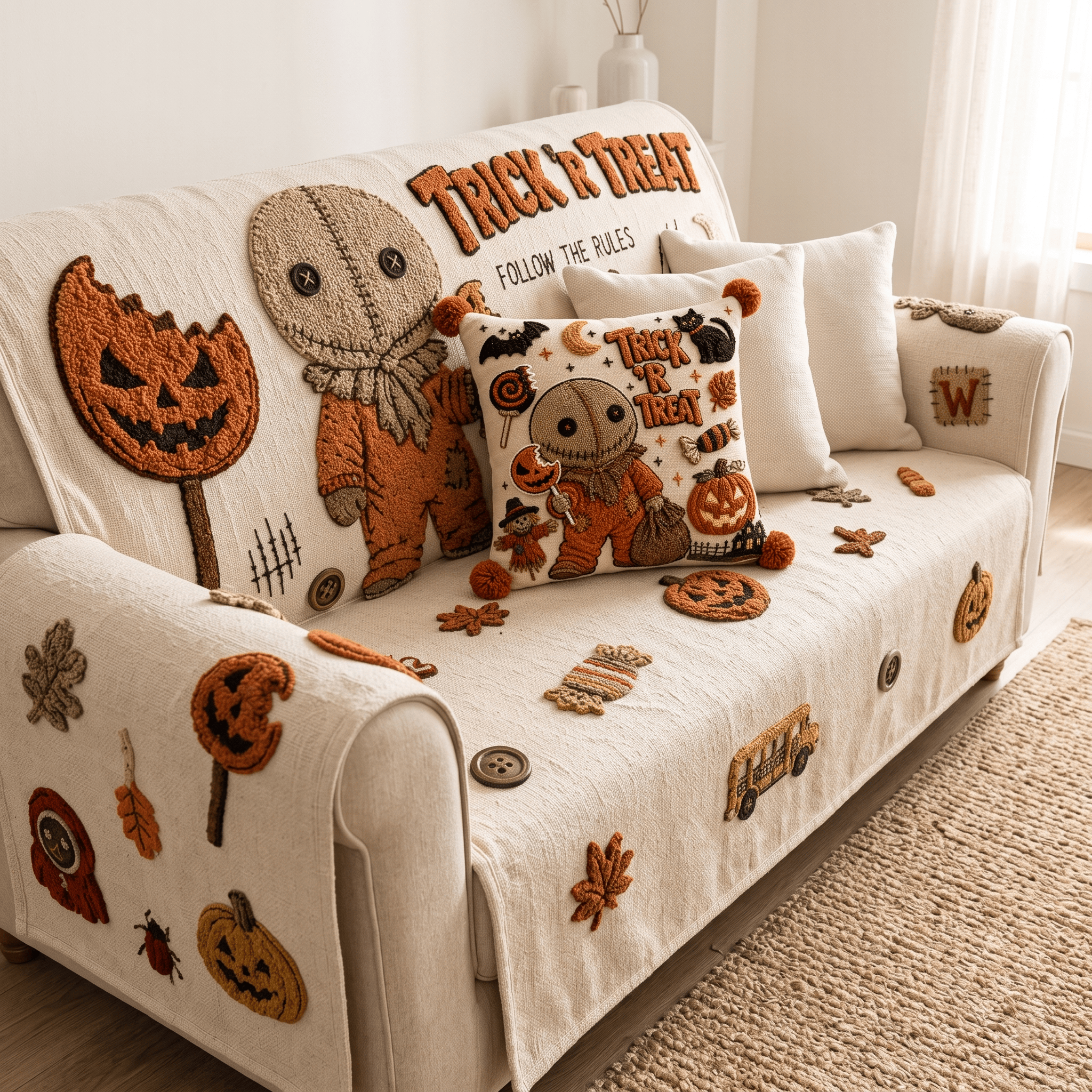 TORT Tufted Sofa Cover & Pillow Set HTTT