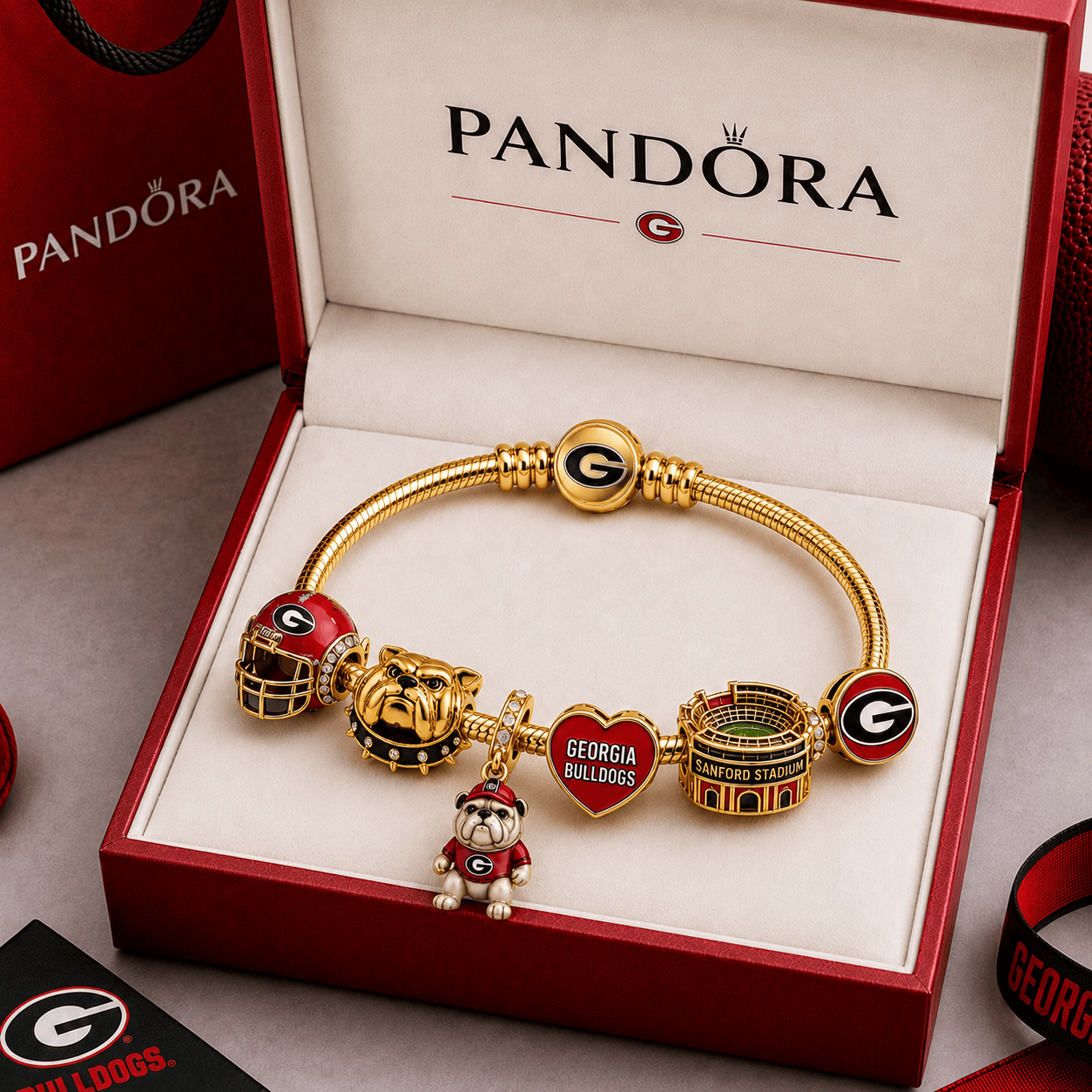 GGBD Gold Charm Bracelet Set PTT