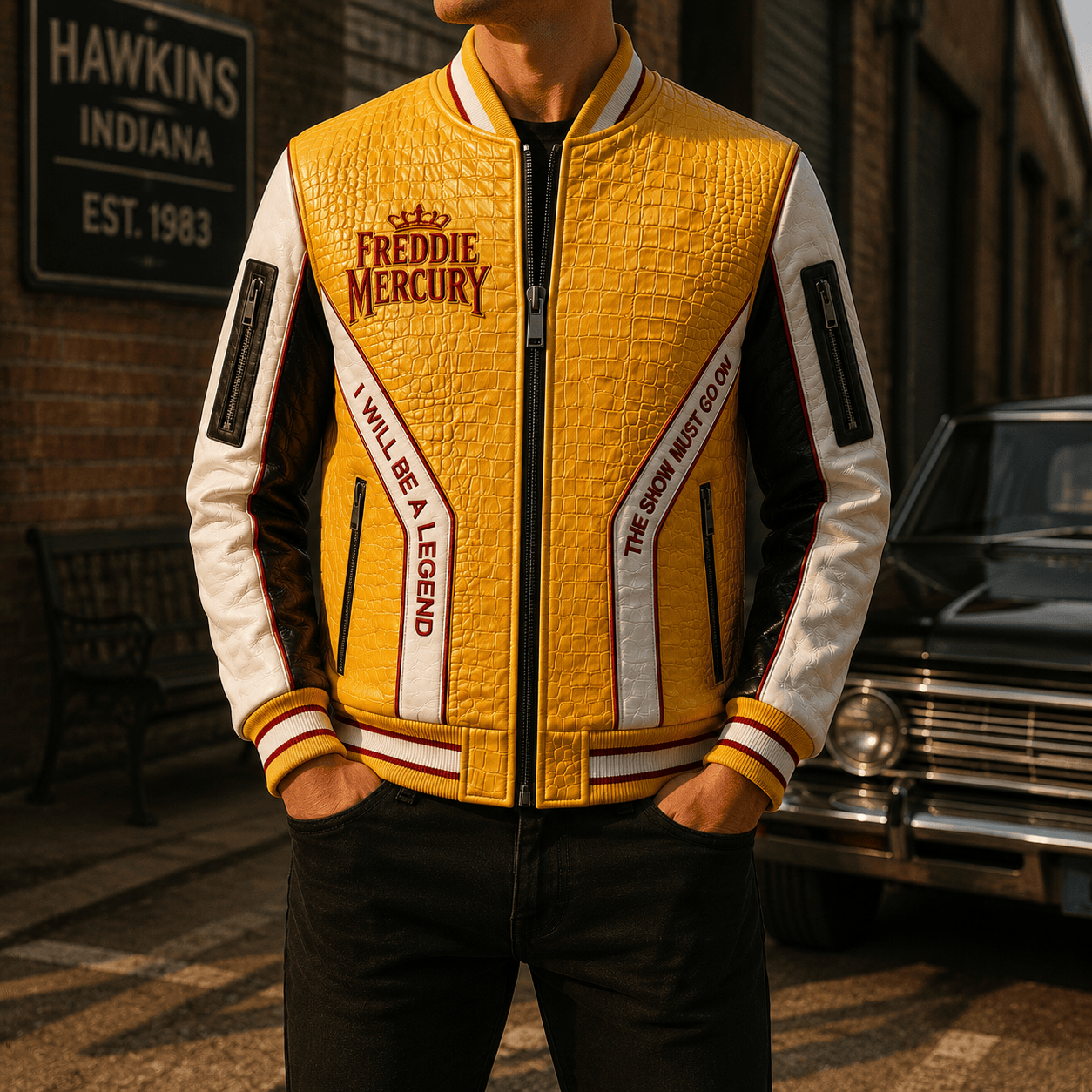 Premium QNN Leather Zipper Jacket TTMH