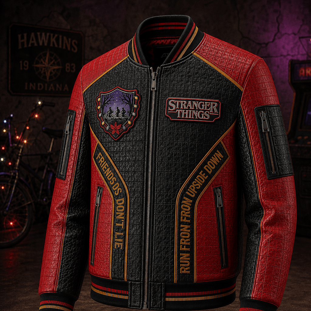Premium STGT Leather Zipper Jacket TTMH