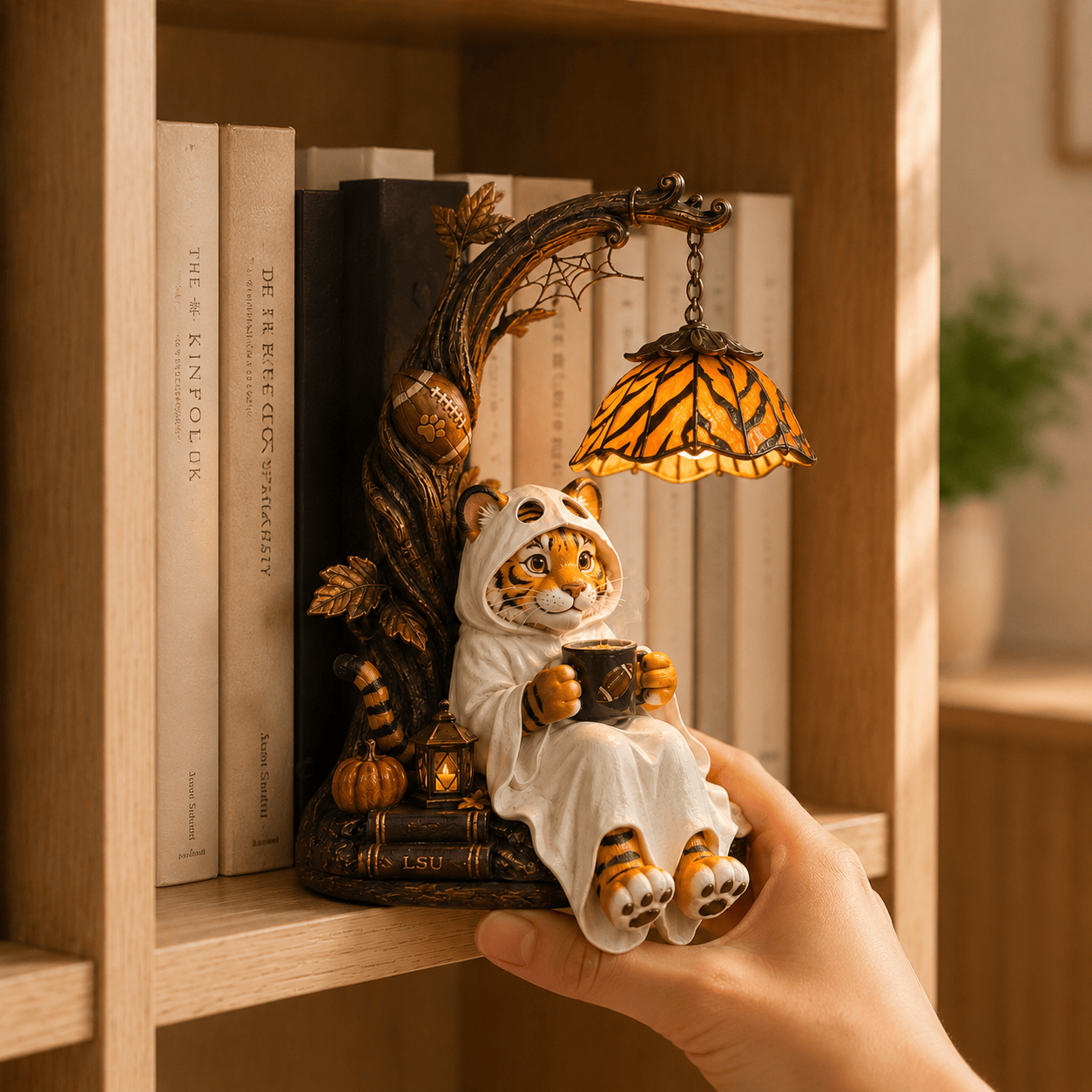 Premium LSU Bookshelf Figurines Lamp PDL