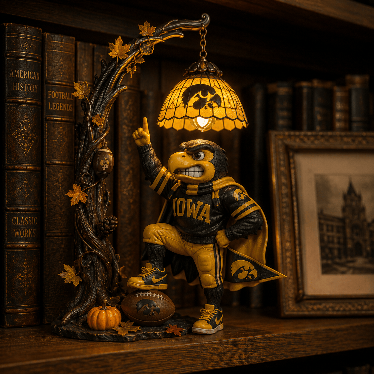 Premium IWHK Bookshelf Figurines Lamp PDL