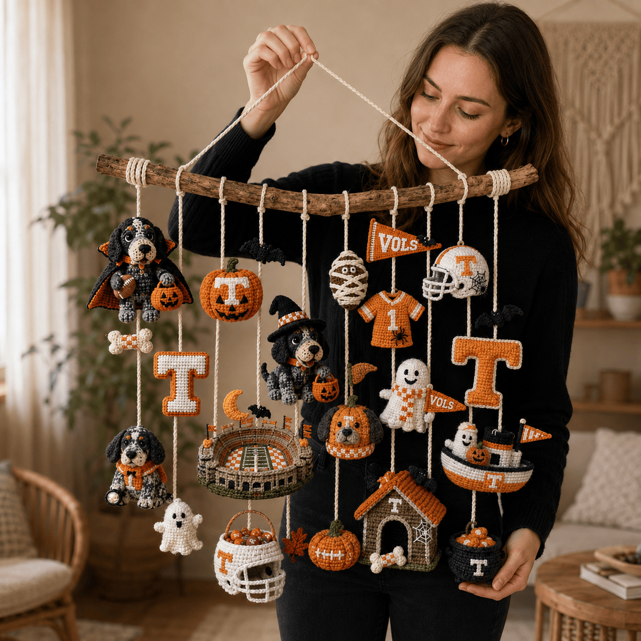 TVF Halloween Crochet Wall Hanging HTTT