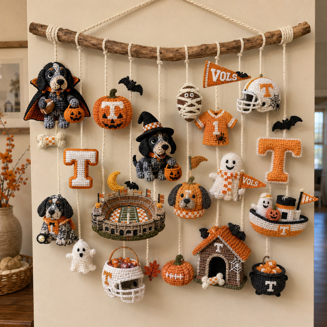 TVF Halloween Crochet Wall Hanging HTTT
