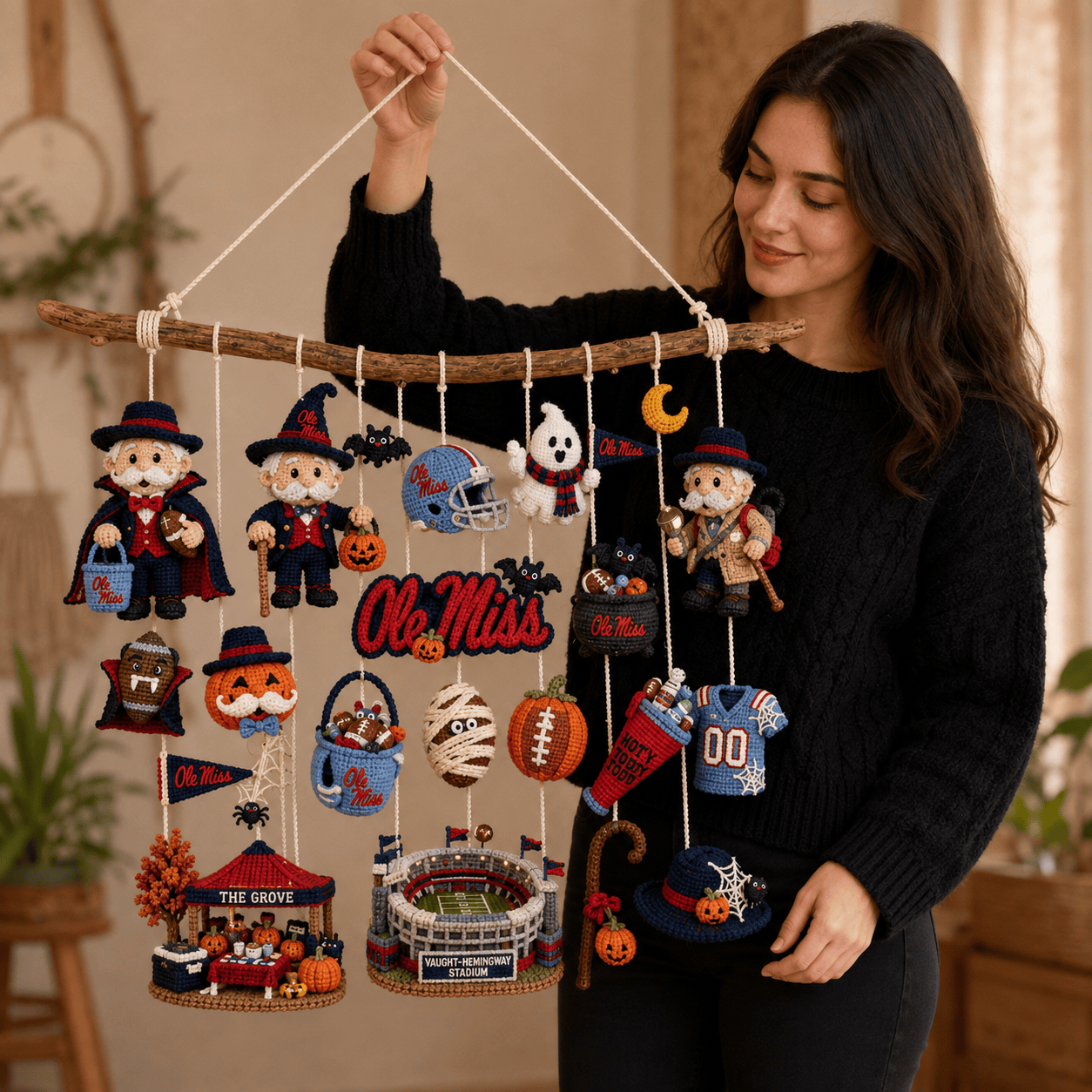 OMR Halloween Crochet Wall Hanging HTTT