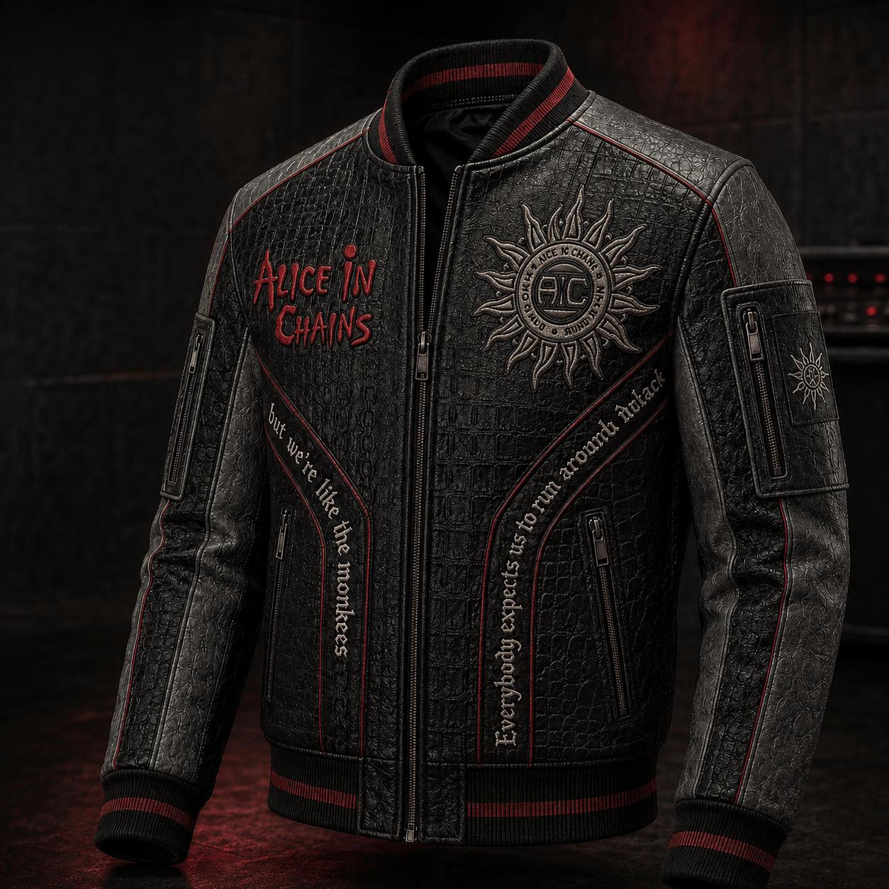 Premium ALC Leather Zipper Jacket PVNA