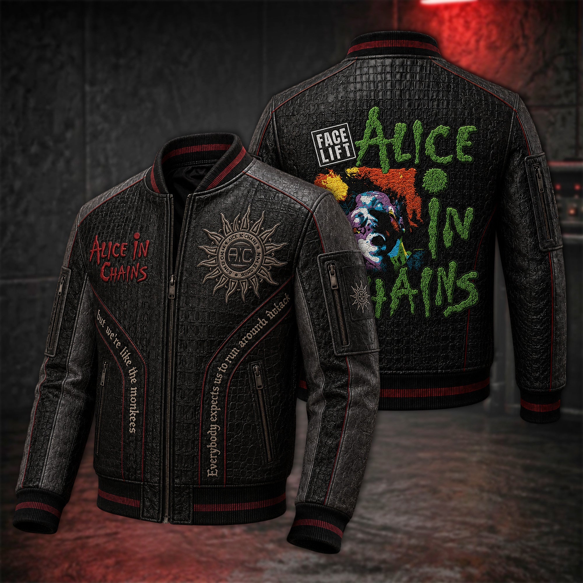 Premium ALC Leather Zipper Jacket PVNA