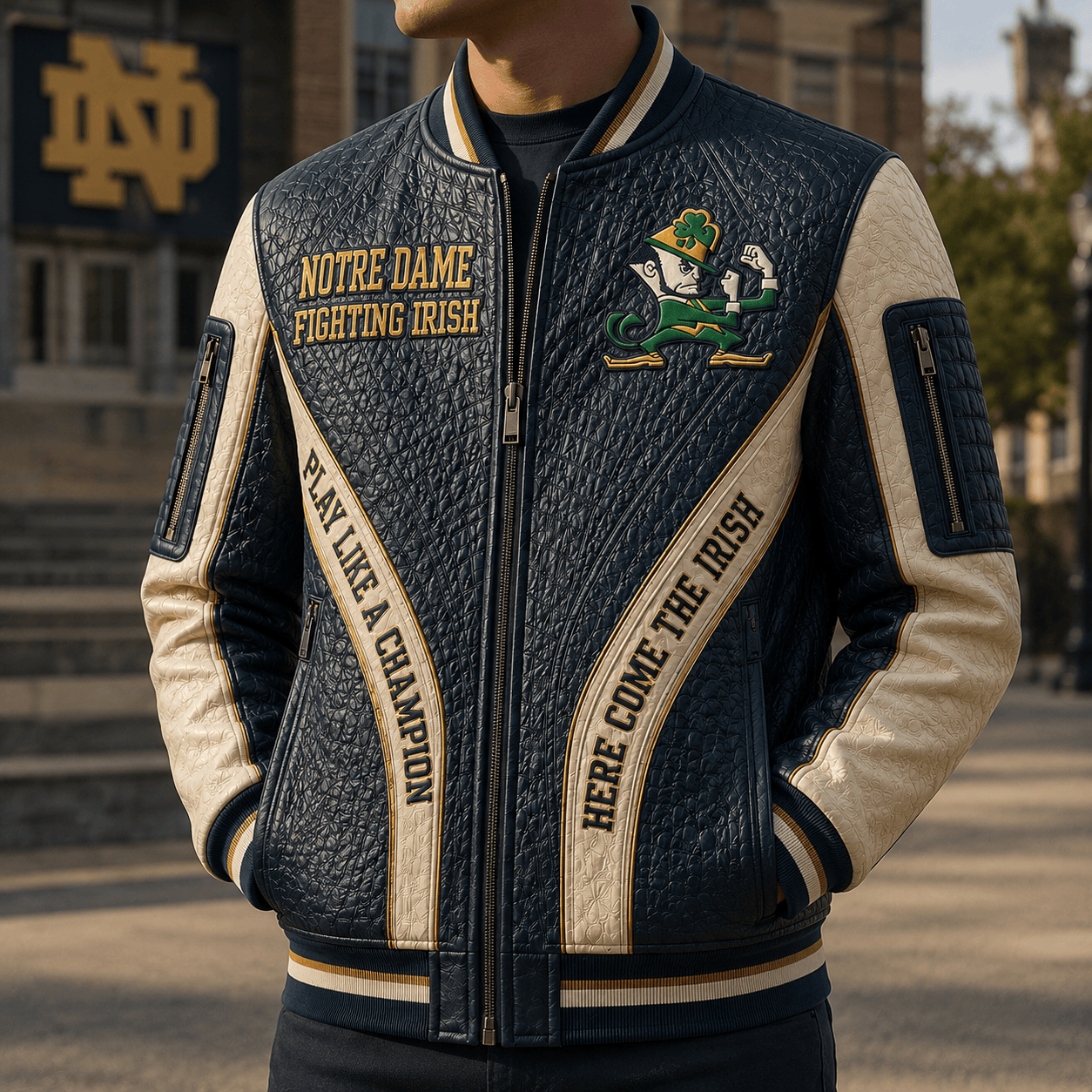 Premium NDFI Leather Zipper Jacket PVNA