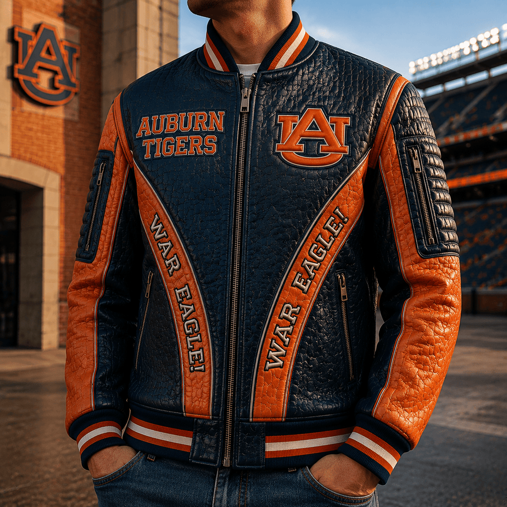 Premium ABTG Leather Zipper Jacket PVNA