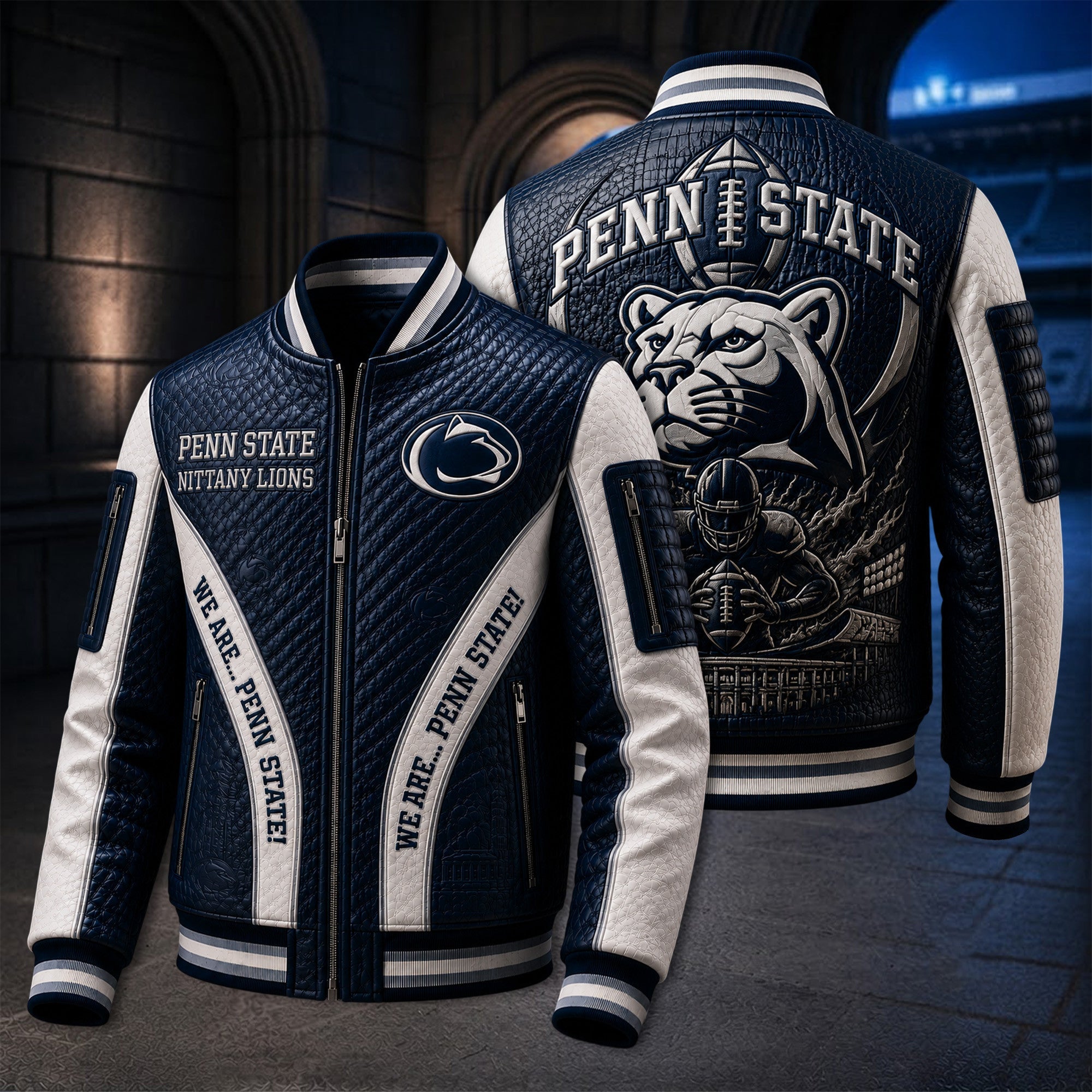 Premium PSNL Leather Zipper Jacket PVNA