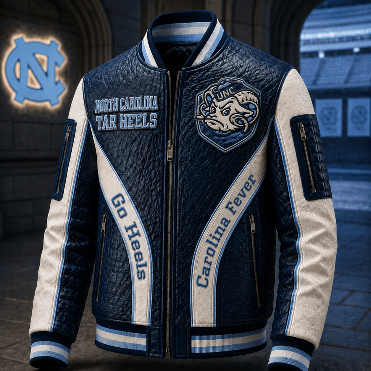 Premium UNC Leather Zipper Jacket PVNA
