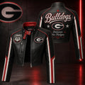 Premium GGBD Cropped Leather Zipper Jacket TNSM